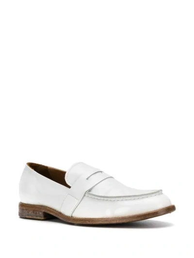 Shop Moma Varnished Loafers In White