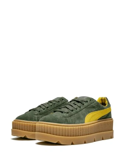 Shop Puma 'cleated Creeper' Sneakers In Green