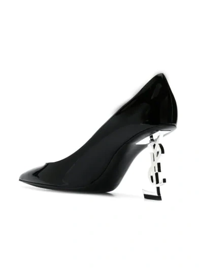 Shop Saint Laurent Opyum 85mm Pumps In Black