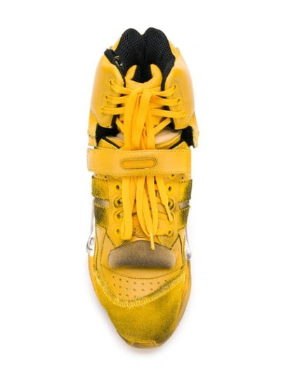 Shop Maison Margiela Retro Fit Sneakers In Yellow