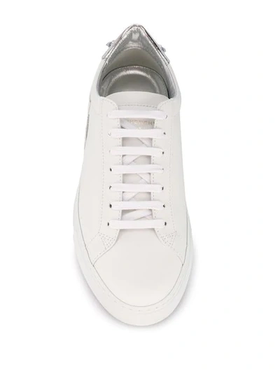 Shop Givenchy Reverse Sneakers In 132 White/silver