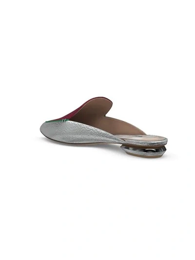 Shop Nicholas Kirkwood Customisable Beya Mules In Silver