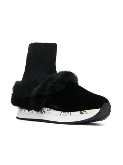 Shop White Premiata Ruby Sneakers In Black