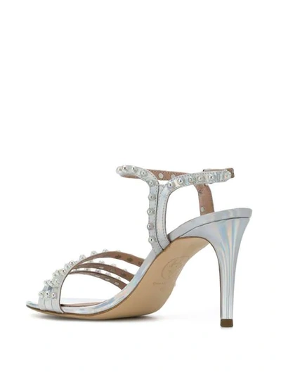 Shop Ash Hello Pearl Sandals In Silver