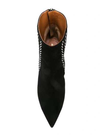 Shop Derek Lam Isla Pointed Toe Bootie With Studs - Black