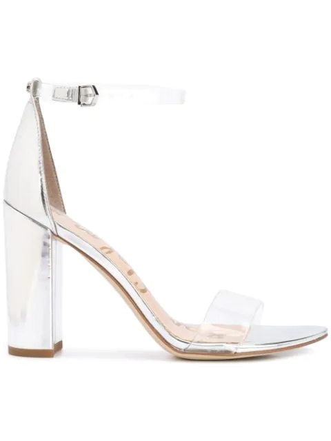 sam edelman silver block heel
