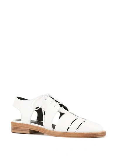 Shop Sonia Rykiel Sandalen Im Hybrid-look - Weiss In White