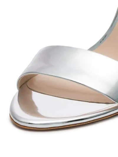 Shop Sophia Webster Rosalind 100 Crystal Embellished Sandals In Metallic