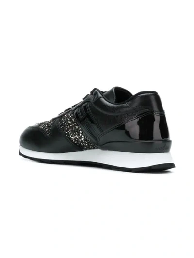 Shop Hogan R261 Runner Sneakers - Black
