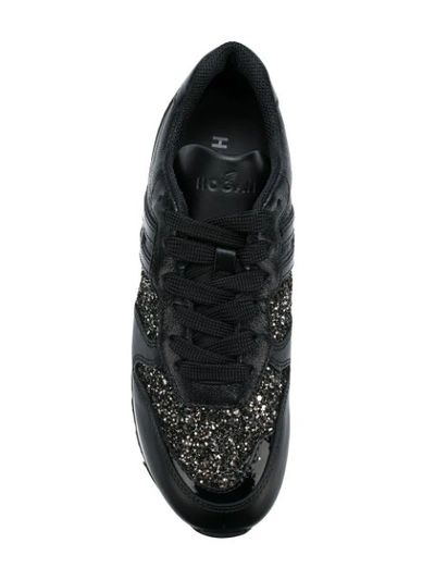 Shop Hogan R261 Runner Sneakers - Black