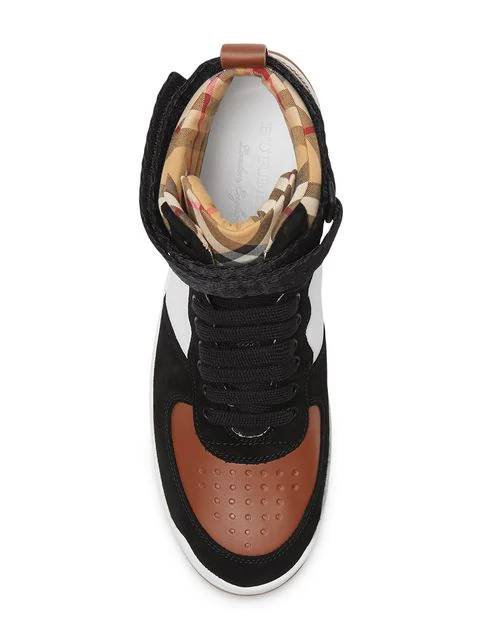 Burberry Women's Dennis Vintage Check High-top Sneakers In Brown | ModeSens