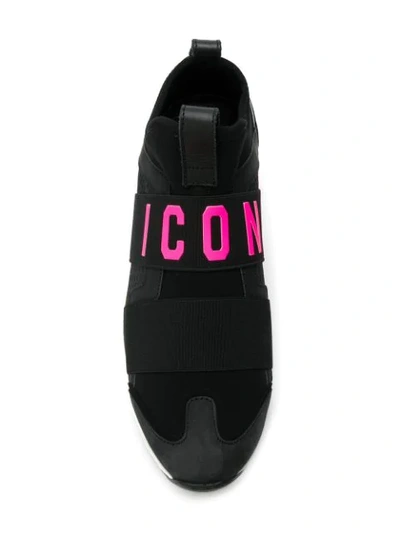 Shop Dsquared2 Icon Sneakers In Black