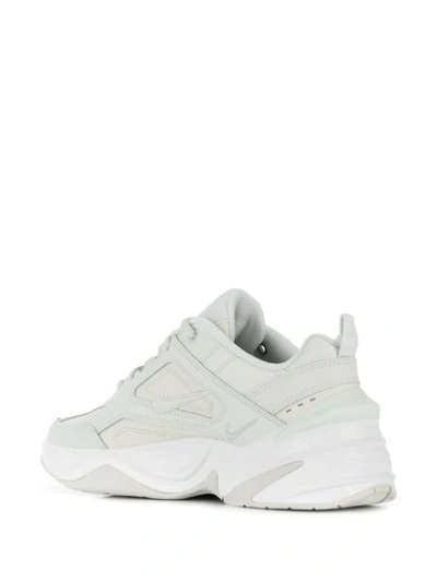 Nike M2k Tekno Tonal White Leather Sneakers In Neutrals | ModeSens