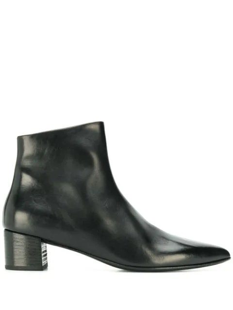 black low ankle boots