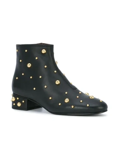 Shop See By Chloé Studded Ankle Boots - Black