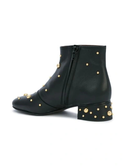 Shop See By Chloé Studded Ankle Boots - Black
