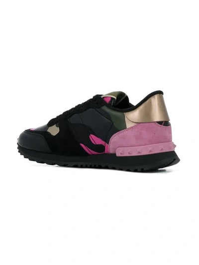 Shop Valentino Rockrunner Sneakers In Pink
