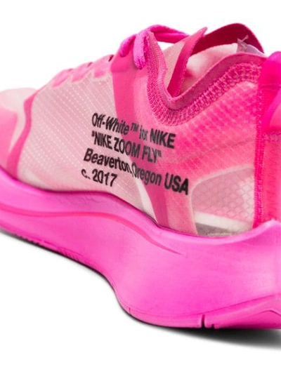 Shop Nike X Off-white 10 Zoom Fly Sneakers - Pink