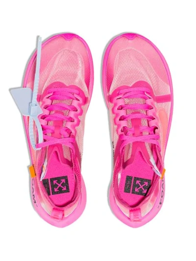 Shop Nike X Off-white 10 Zoom Fly Sneakers - Pink
