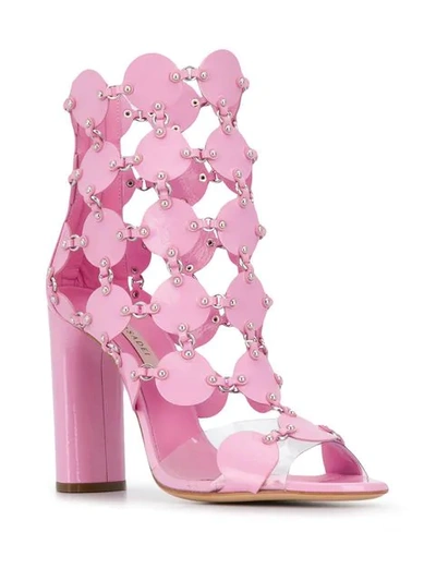 Shop Casadei Futura Sandals In Pink