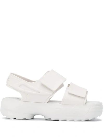 Shop Fila X Melissa Buckle Sandals In White