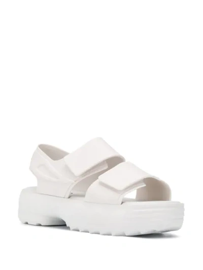 Shop Fila X Melissa Buckle Sandals In White