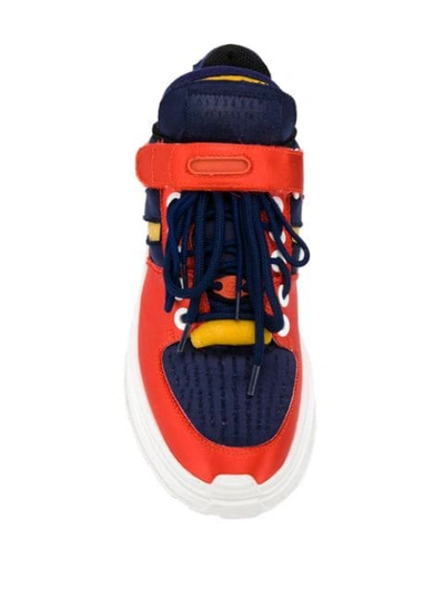 Shop Maison Margiela Retro Fit Sneakers In Orange