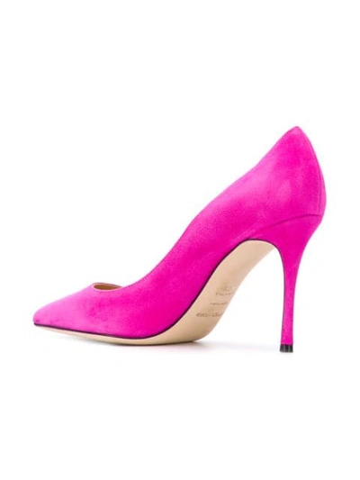 Shop Sergio Rossi Godiva Pointed Pumps In Pink
