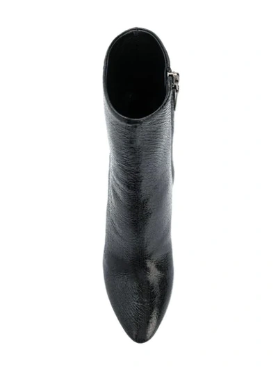 Shop Saint Laurent Lou Zipped Boots In Black