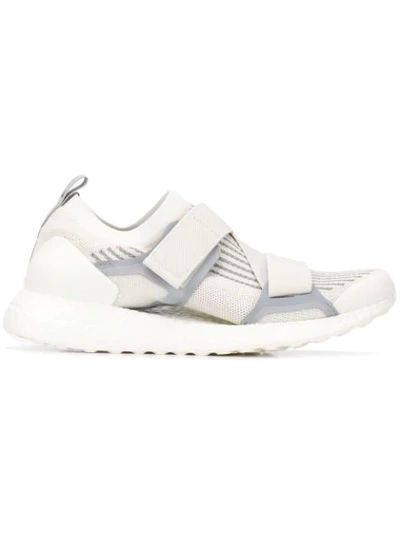 Shop Adidas By Stella Mccartney Touch Strap Sneakers In Neutrals