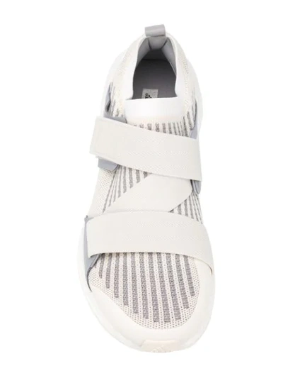 Shop Adidas By Stella Mccartney Touch Strap Sneakers In Neutrals