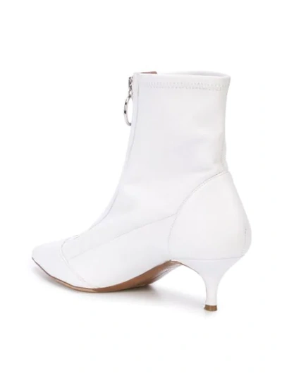 Shop Tabitha Simmons Zip-up Boots In White