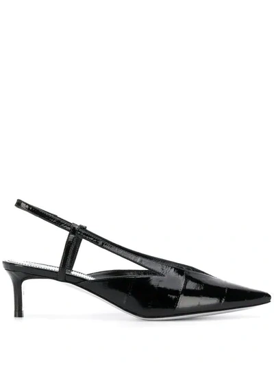 Shop Givenchy Cut-out Slingback Pumps - Black
