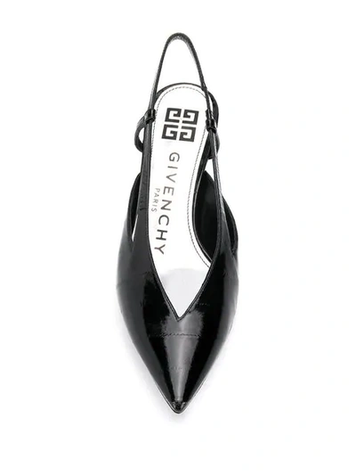 Shop Givenchy Cut-out Slingback Pumps - Black