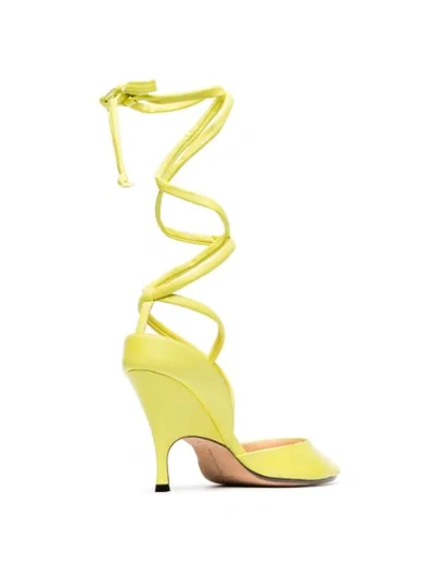 yellow Ballin Lidae 95 leather sandals