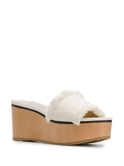 Shop Jimmy Choo Deedee 80 Sandals In White