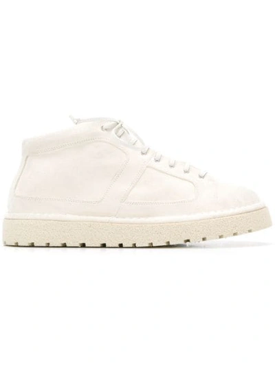 Shop Marsèll Thick Sole Sneakers In White