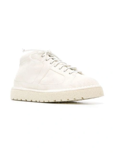 Shop Marsèll Thick Sole Sneakers In White
