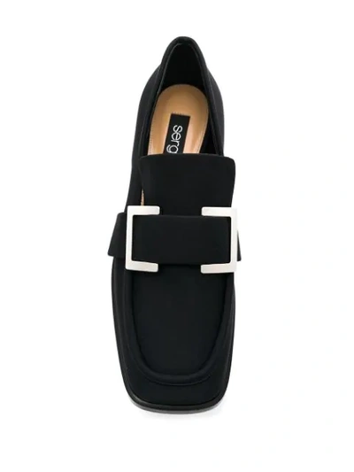 Shop Sergio Rossi Prince Loafers In Black