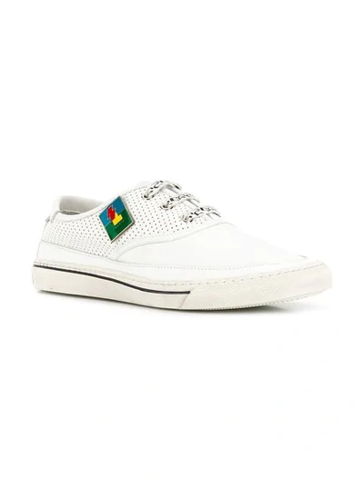 Shop Saint Laurent 'andy' Sneakers - Weiss In White