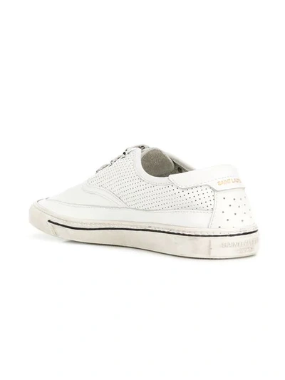 Shop Saint Laurent 'andy' Sneakers - Weiss In White