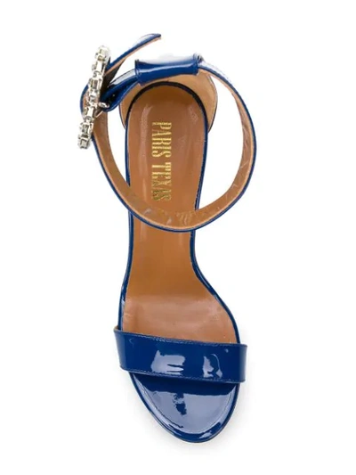 Shop Paris Texas Heart Buckle Sandals In Blue