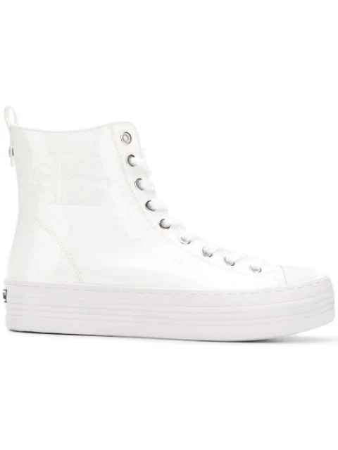 calvin klein white high tops