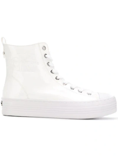 Shop Calvin Klein Jeans Est.1978 High Top Sneakers In White