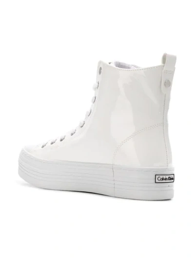 Shop Calvin Klein Jeans Est.1978 High Top Sneakers In White