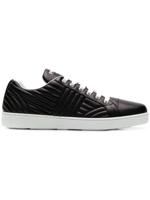 womens black prada trainers
