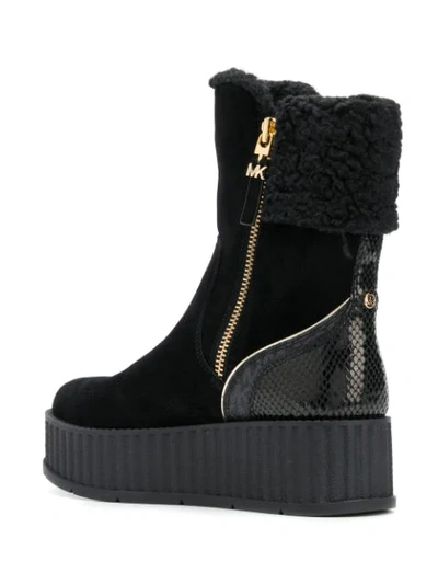 Shop Michael Michael Kors Platform Boots In Black