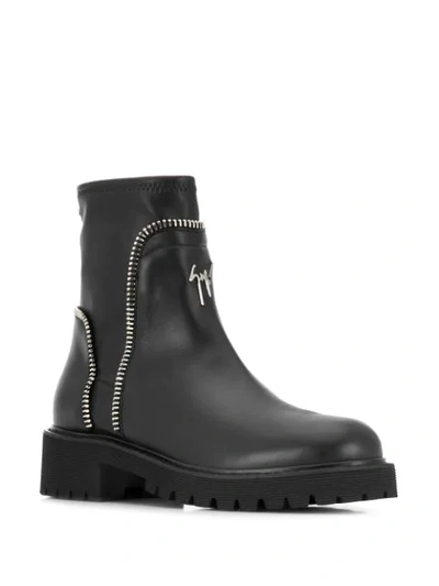 Shop Giuseppe Zanotti Carly Ankle Boots In Black