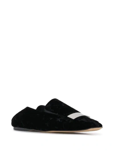 Shop Sergio Rossi Sr1 Loafers In Black