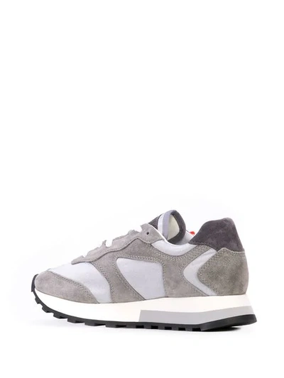 Shop Off-white Runner Sneakers In Grey ,red
